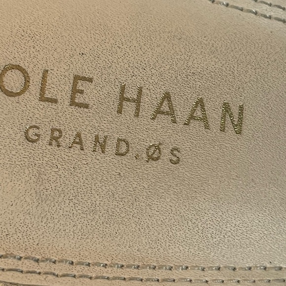 Cole Haan LAREE Open Toe Mule Sz 8 1/2 B Snake Print Mules Shoes Grand 0S - Picture 9 of 10